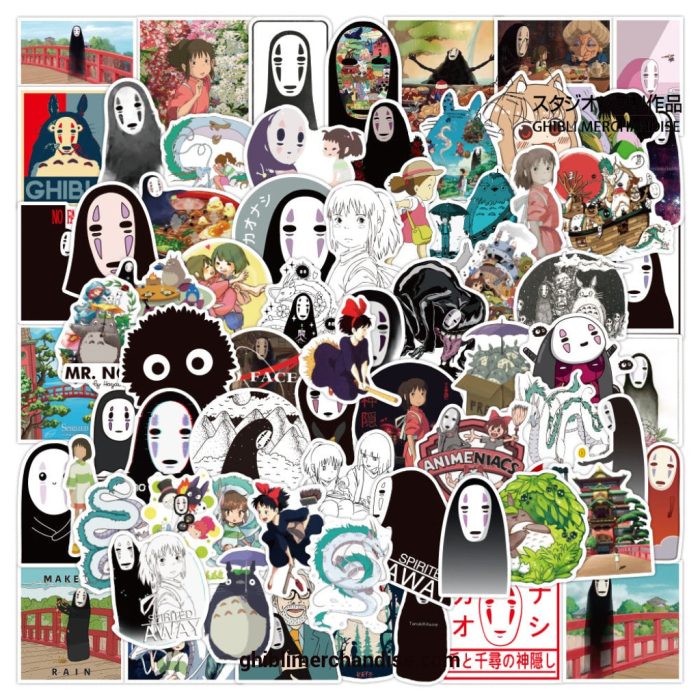 10/30/50/100 Spirited Away No Face Stickers