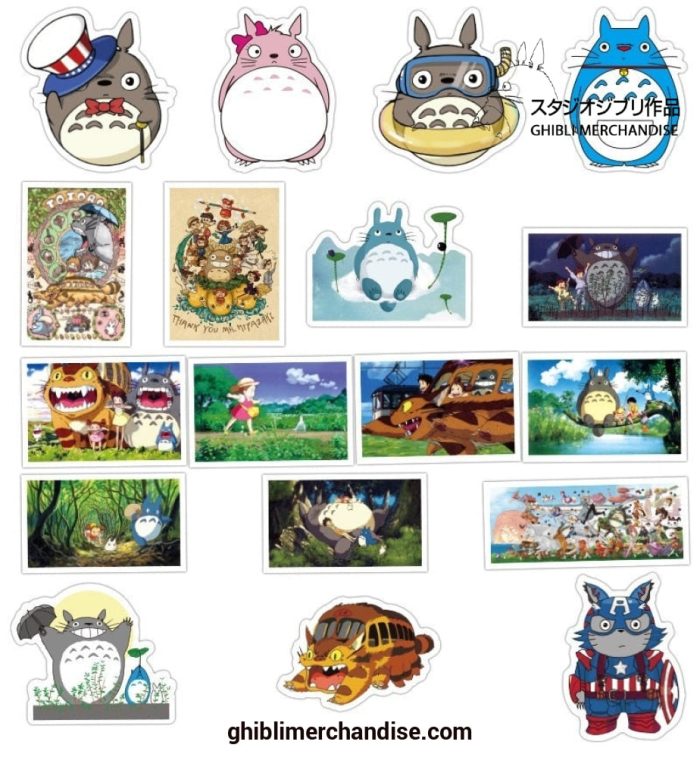 10/50Pcs Totoro Waterproof Stickers