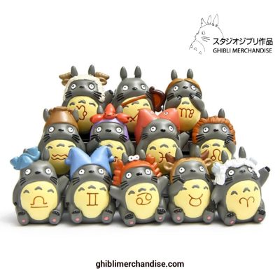 12Pcs/lot Totoro Hat Cute Figurines Toys