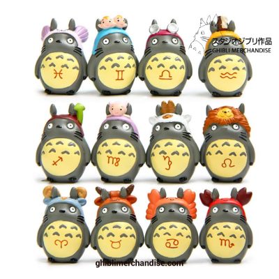 12Pcs/lot Totoro Hat Cute Figurines Toys