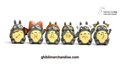 12Pcs/lot Totoro Hat Cute Figurines Toys