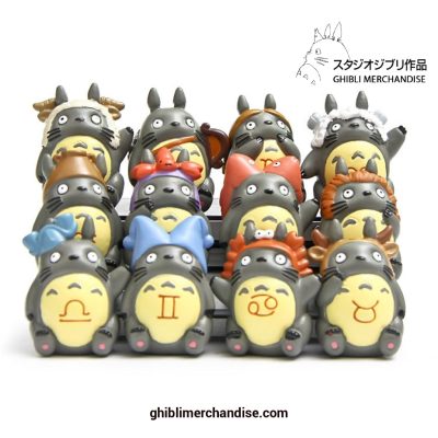 12Pcs/lot Totoro Hat Cute Figurines Toys