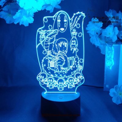 2022 Spirited Away Led Lamp Night Light Black Base / 7 Color No Remote