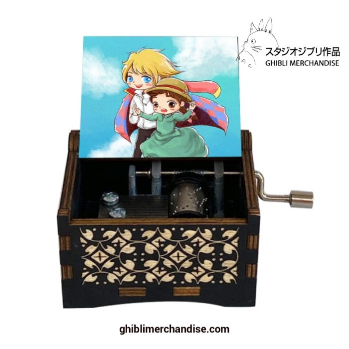 50 Types Howls Moving Castle Wooden Music Box 2