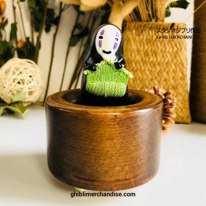 8 Type Handmade Cute No Face Man Wooden Music Box 4