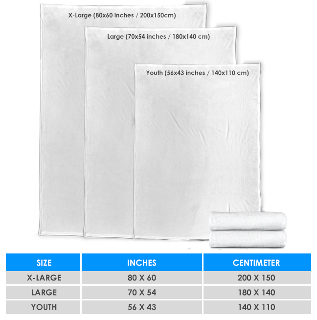 Blanket Sizing Chart01 - Studio Ghibli Store