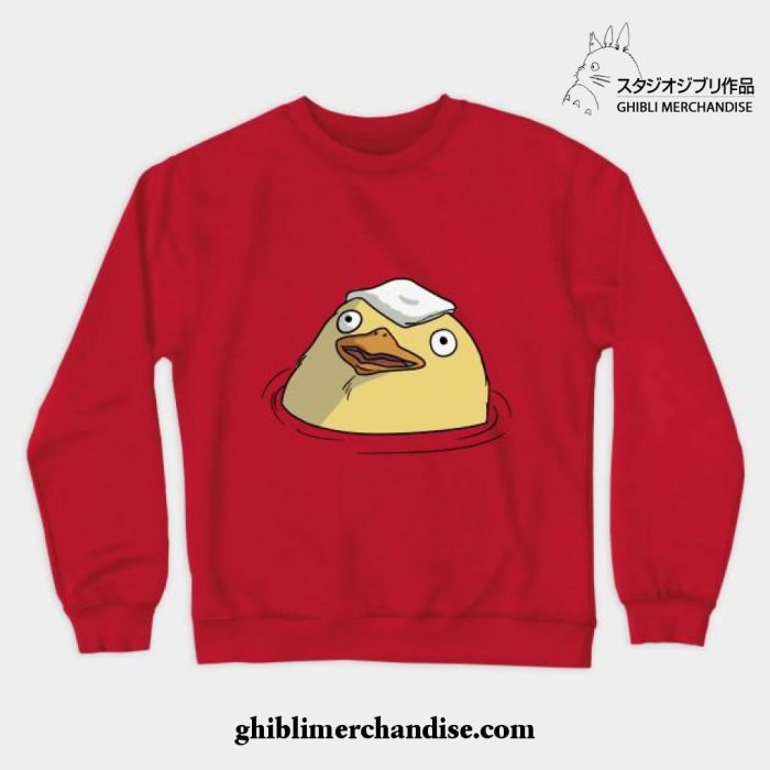 Bath Time Crewneck Sweatshirt Red / S