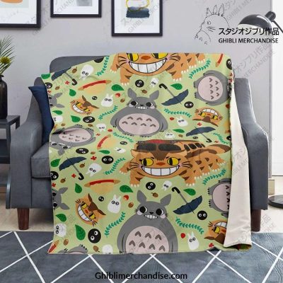 Cute Funny Totoro Microfleece Blanket Premium - Aop