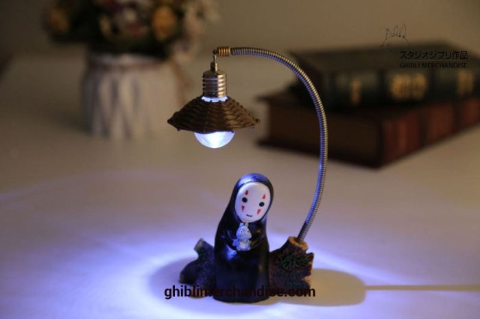 Cute Spirited Away No Face Man Led Lamp Resin Figure