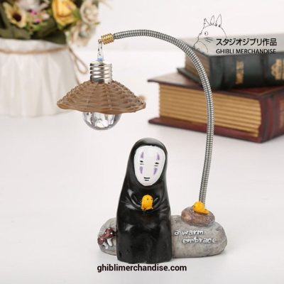 Cute Spirited Away No Face Man Led Lamp Resin Figure D