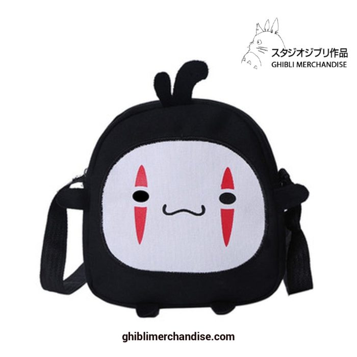 Cute Spirited Away No Face Man Plush Bag Red