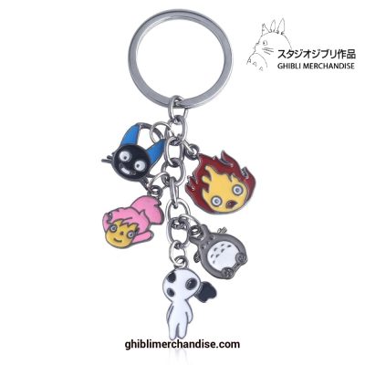 Cute Studio Ghibli Characters Alloy Pendant Keychain 1