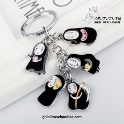 Cute Studio Ghibli Characters Alloy Pendant Keychain 4