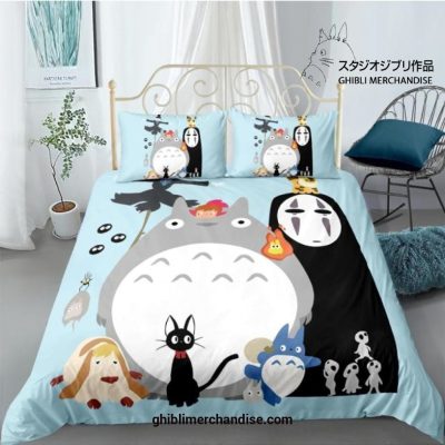 Cute Studio Ghibli Characters Bedding Set