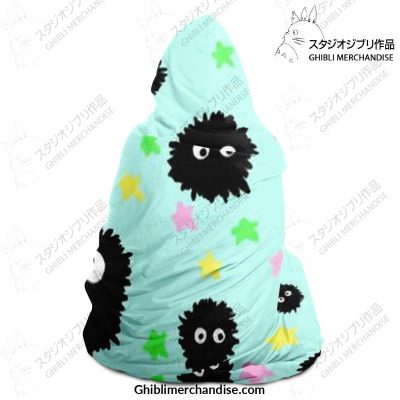 Cute Susuwatari Star Hooded Blanket - Aop