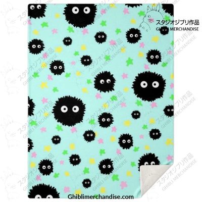 Cute Susuwatari Star Microfleece Blanket M Premium - Aop