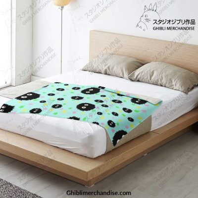 Cute Susuwatari Star Microfleece Blanket Premium - Aop