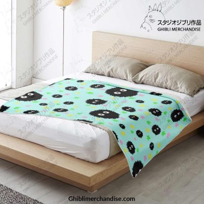 Cute Susuwatari Star Microfleece Blanket Premium - Aop