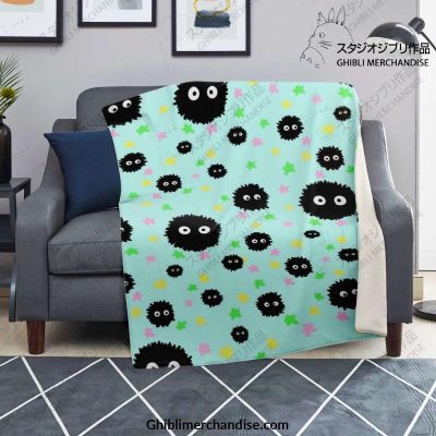 Cute Susuwatari Star Microfleece Blanket Premium - Aop