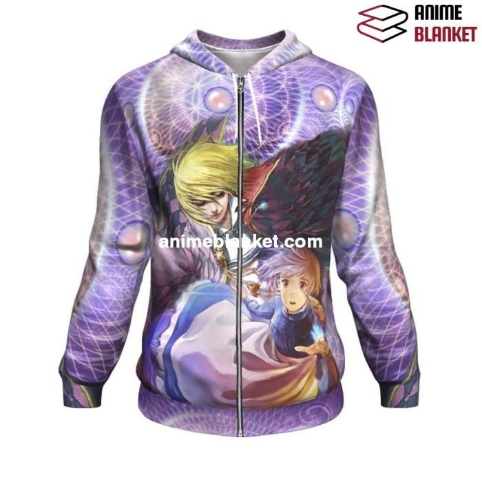 Enlightened Howls Moving Castle Hoodie Zip / S