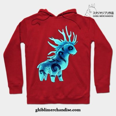 Forest Spirit Night Chibi Hoodie Red / S