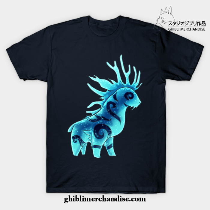 Forest Spirit Night Chibi T-Shirt Navy Blue / S