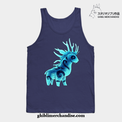 Forest Spirit Night Chibi Tank Top Navy Blue / S