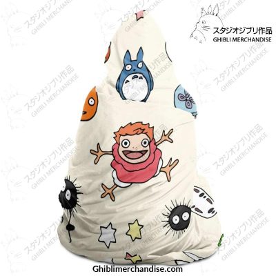 Ghibli Chibi Character Hooded Blanket - Aop