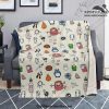 Ghibli Chibi Character Microfleece Blanket Premium - Aop