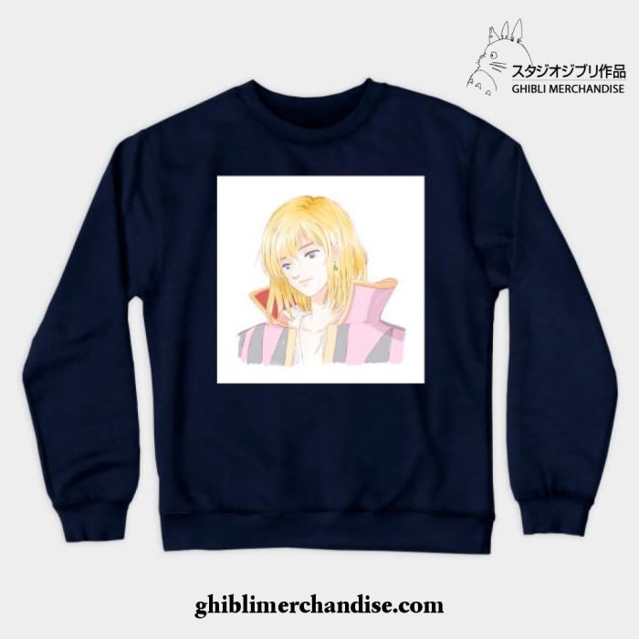 Howl Blonde Crewneck Sweatshirt Navy Blue / S