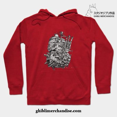 Howl_S Moving Castle Hoodie Red / S