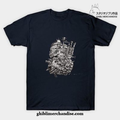 Howl_S Moving Castle T-Shirt Navy Blue / S