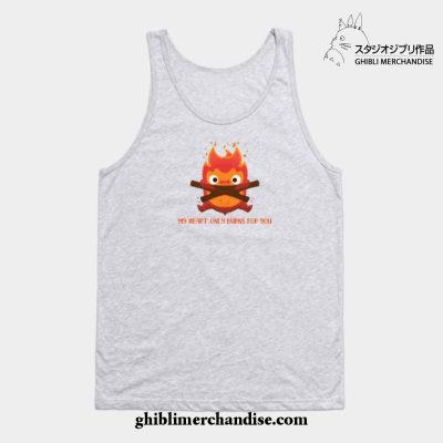 My Heart Only Burns For You Tank Top Gray / S