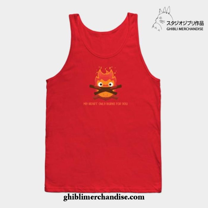 My Heart Only Burns For You Tank Top Red / S