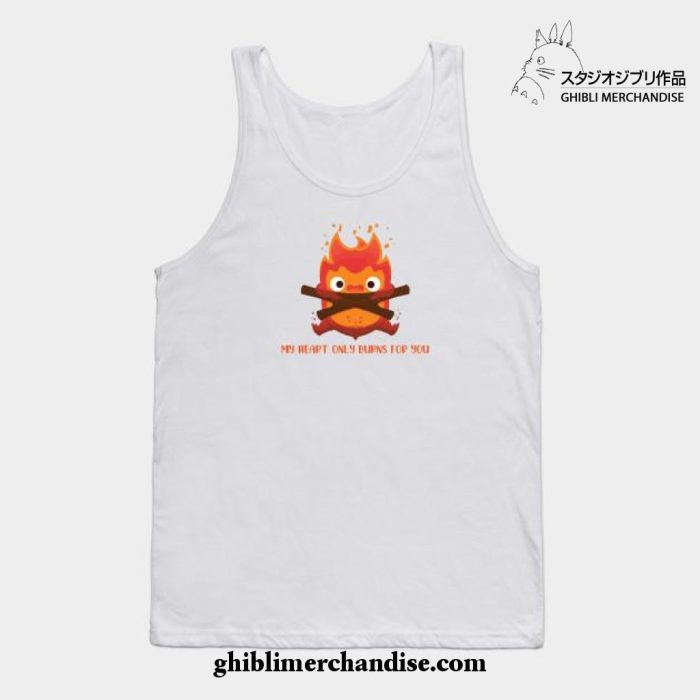 My Heart Only Burns For You Tank Top White / S