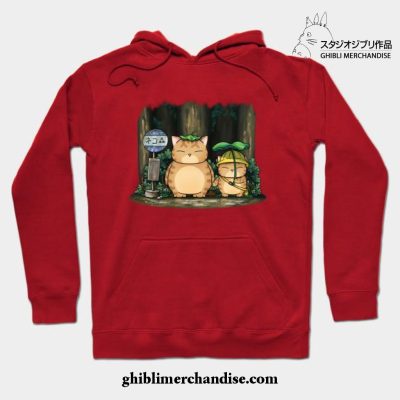 My Neighbor Fat Cat Hoodie Red / S