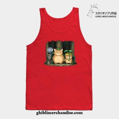 My Neighbor Fat Cat Tank Top Red / S