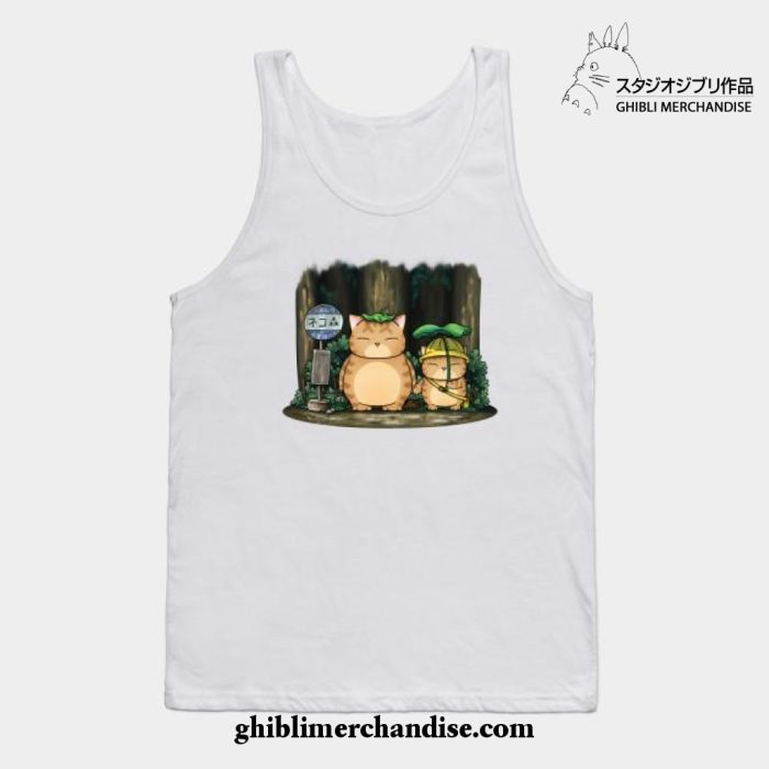 My Neighbor Fat Cat Tank Top White / S