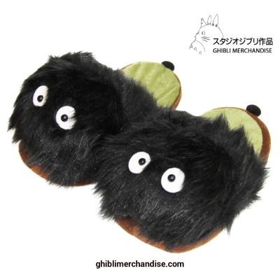 My Neighbor Totoro Black Briquette Plush Slippers