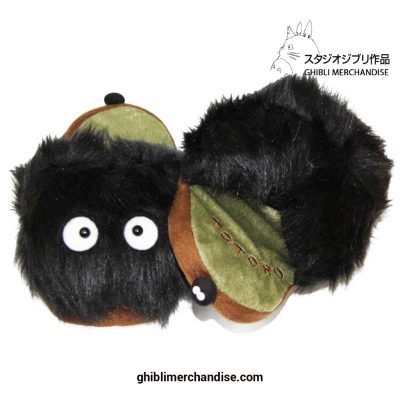 My Neighbor Totoro Black Briquette Plush Slippers