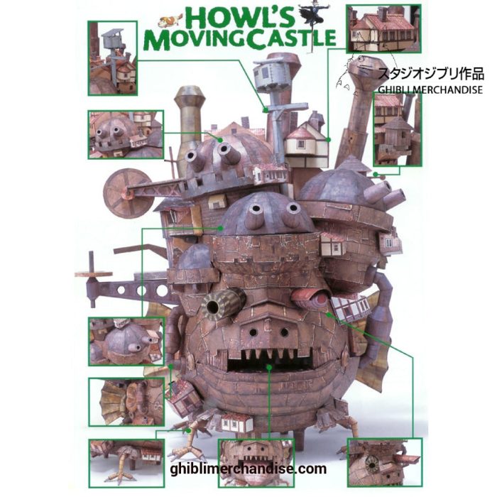 New Howls Moving Castle Action Figure 3D Paper Puzzle Model Handmade Toy