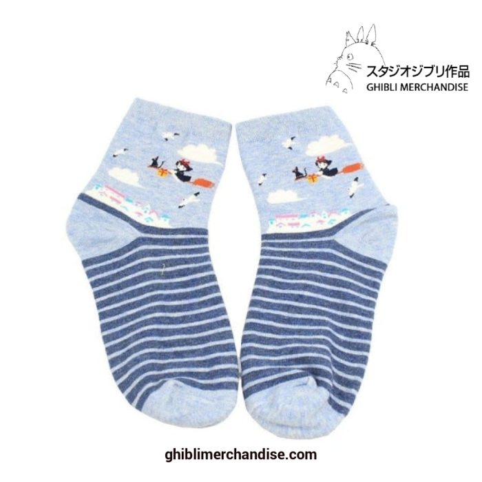 New Studio Ghibli Classic Socks Blue