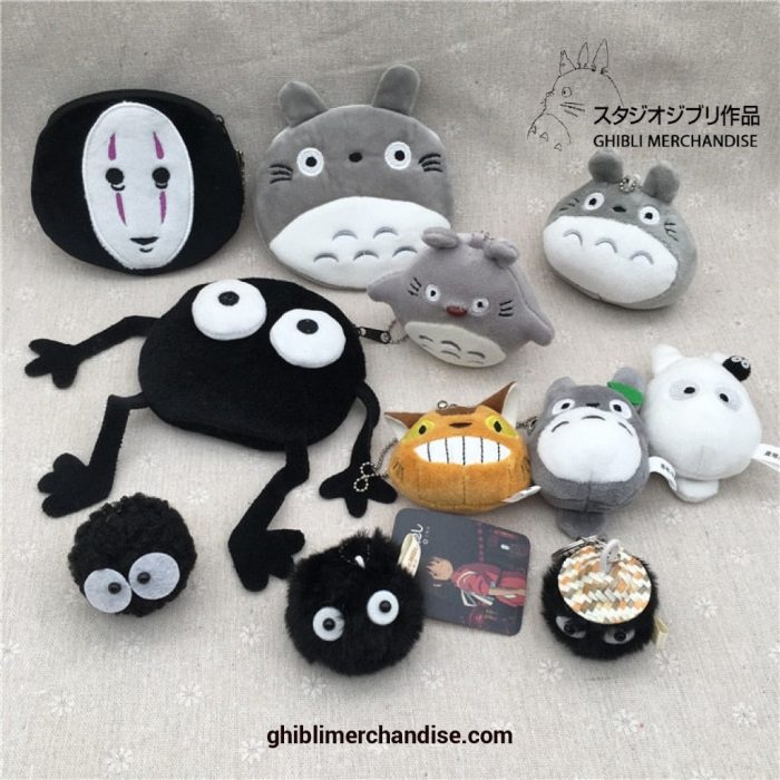 New Style Studio Ghibli Plush Dolls With Keychain