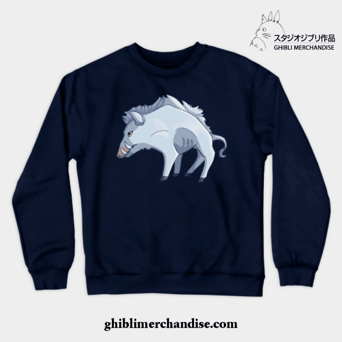 Okoto Chibi Crewneck Sweatshirt Navy Blue / S