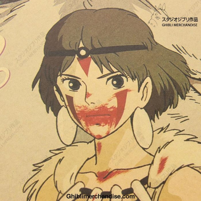 Princess Mononoke Classic Poster Retro