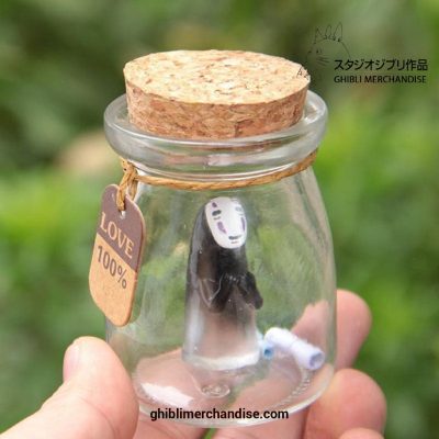 Spirited Away No Face Man Glass Bottle