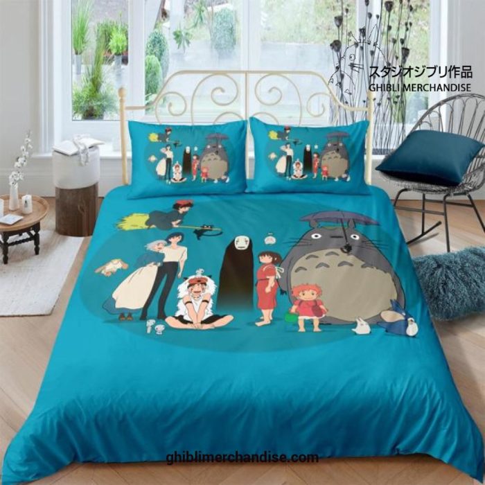 Studio Ghibli Main Characters 3D Bedding Set