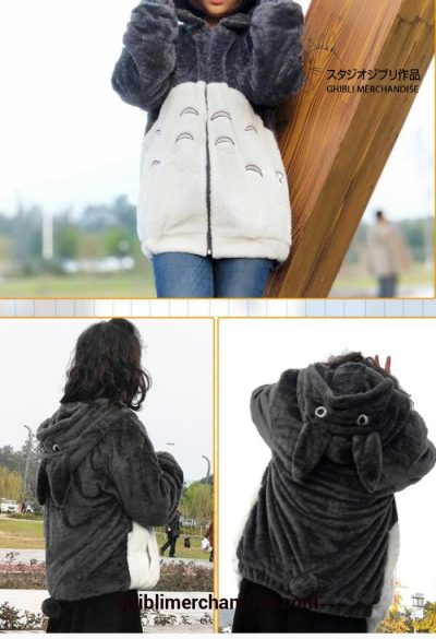 Totoro Kawaii Zip Up Hoodie Jacket