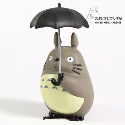 Totoro With Umbrella Pvc Figure Collectible Model Toy