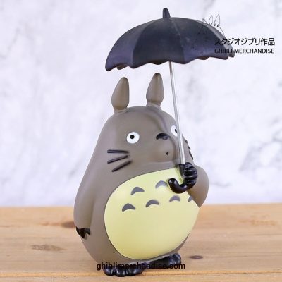 Totoro With Umbrella Pvc Figure Collectible Model Toy